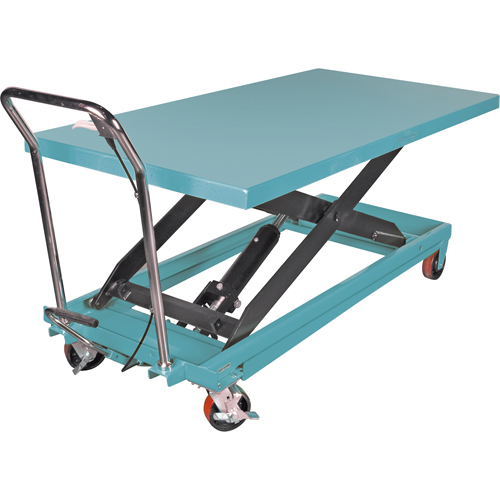 Heavy-Duty Hydraulic Scissor Lift Table, 63" L x 31-7/8" W, Steel, 1100 lbs. Capacity Nia-Chem Ltd.