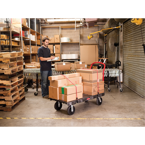 Heavy-Duty Platform Truck, 60" L x 30" W, 2000 lbs. Cap., Rubber Wheels Nia-Chem Ltd.
