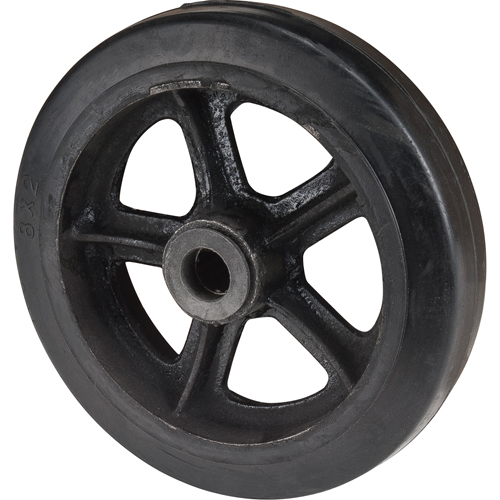 Mold-On Rubber Wheel, 8" (203 mm) Dia. x 2" (51 mm) W, 400 lbs. (181 kg.) Capacity Nia-Chem Ltd.