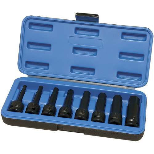 Metric Impact Socket Set, Hex, 1/2" Drive, 8 Pcs Nia-Chem Ltd.