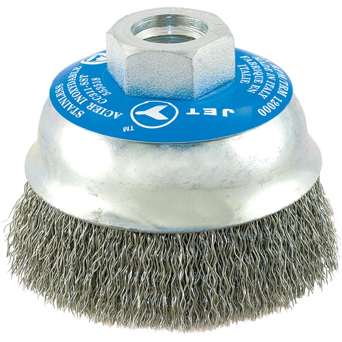 Brosse boisseau &agrave; fils cr&ecirc;p&eacute;s en acier inoxydable Nia-Chem Ltd.