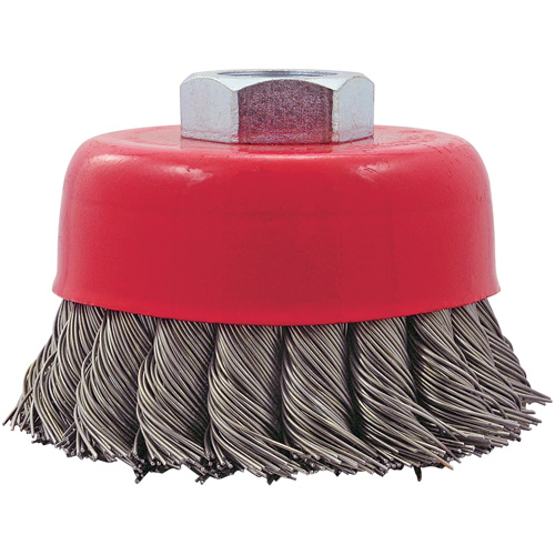 CK3201T Knotted Twist Wire Cup Brush, 3" Dia. x 5/8"-11 Arbor Nia-Chem Ltd.