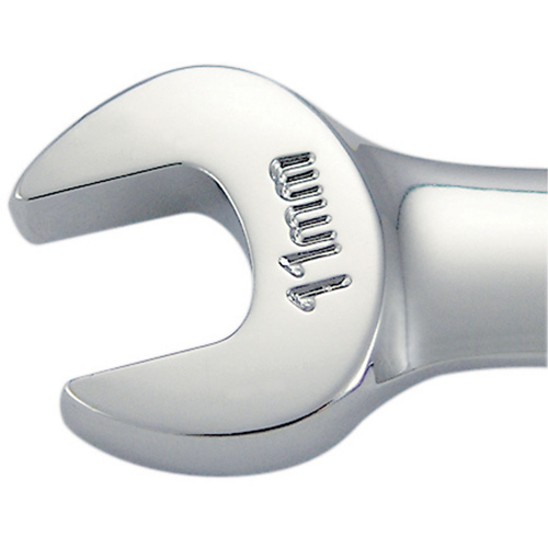 Cl&eacute; mixte &agrave; cliquet &agrave; motif long non r&eacute;versible, 11 mm, Fini Chrome Nia-Chem Ltd.