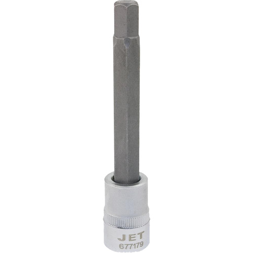 Bit Socket, Hex, 10 mm x 4" L, 3/8" Drive Nia-Chem Ltd.