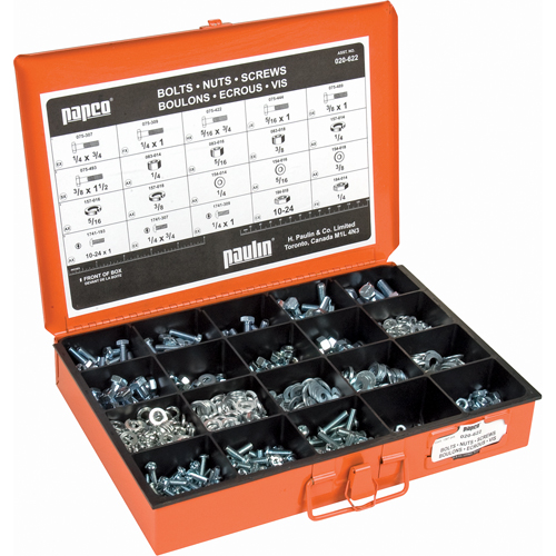 Assortiments de vis d'assemblage, de rondelles & d'&eacute;crous de calibre 5 Nia-Chem Ltd.