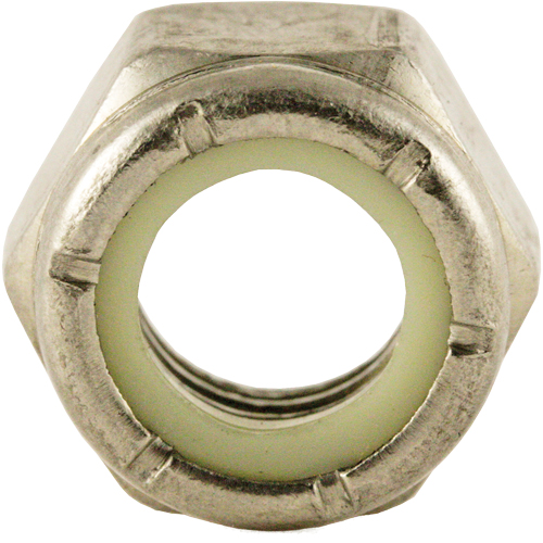 Nylon Lock Nut, 3/8" Dia., Stainless Steel, Fine Nia-Chem Ltd.