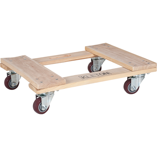 Socle roulant en bois dur, Roues en Polyur&eacute;thane, Capacit&eacute; de 900 lb, 18" la x 24" p x 7" h Nia-Chem Ltd.