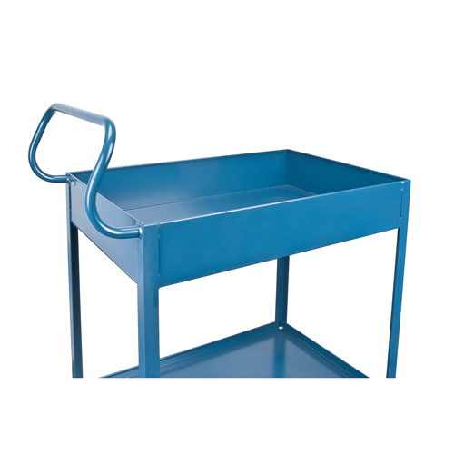 Deep Lipped Service Cart, 2 Tiers, 24" W x 47" H x 36" D, 1200 lbs. Capacity Nia-Chem Ltd.