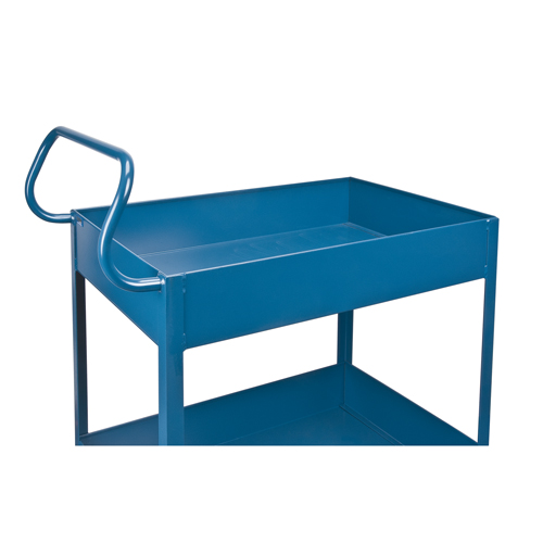 Chariots de service &agrave; bordure profonde, 2 Tiers, 24" la x 47" h x 36" p, Capacit&eacute; 1200 lb Nia-Chem Ltd.