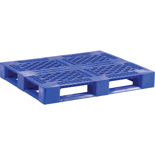 Palette en plastique pour usage moyen de qualit&eacute; alimentaire, 48" lo x 40" la x 6-1/10" h, Acc&egrave;s Quatre c&ocirc;t&eacute;s Nia-Chem Ltd.