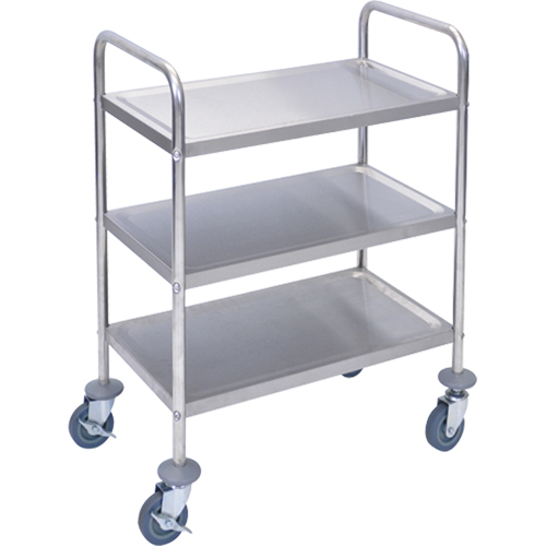 Shelf Cart, 3 Tiers, 16" W x 35" H x 26" D, 200 lbs. Capacity Nia-Chem Ltd.