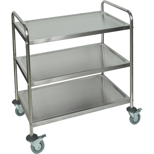 Shelf Cart, 3 Tiers, 21" W x 37" H x 23-1/2" D, 200 lbs. Capacity Nia-Chem Ltd.
