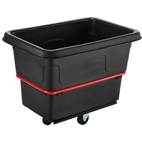 Heavy-Duty Utility Truck, Black Recycled Plastic, 26"/38-3/8" L x 26"/38-2/5" W x 28-1/4"/28-3-10" H, 8 cu. Ft. Volume, 700 lbs. Capacity Nia-Chem Ltd.