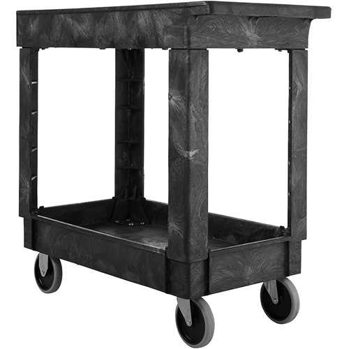 Chariot utilitaire avec poign&eacute;e, 2 tiers, 34" x 31-1/4" x 16", Capacit&eacute; 500 lb Nia-Chem Ltd.