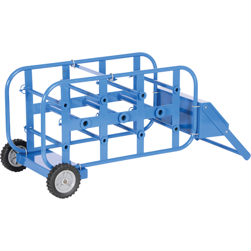 Chariot portatif pour mat&eacute;riaux bobin&eacute;s, Acier, 11 Montants, 19-1/2" la x 43-1/4" h x 17-1/2" p, Capacit&eacute; de 150 lb Nia-Chem Ltd.