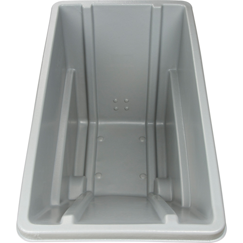 Chariot basculeur en acier, Poly&eacute;thyl&egrave;ne, 0,625 vg³, Capacit&eacute; de charge de 500 lb Nia-Chem Ltd.