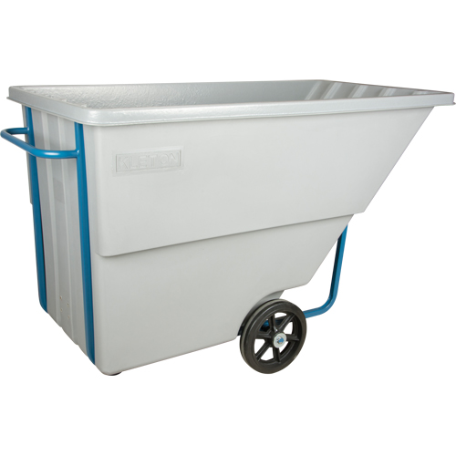 Chariot basculeur en acier, Poly&eacute;thyl&egrave;ne, 1,1 vg³, Capacit&eacute; de charge de 1250 lb Nia-Chem Ltd.