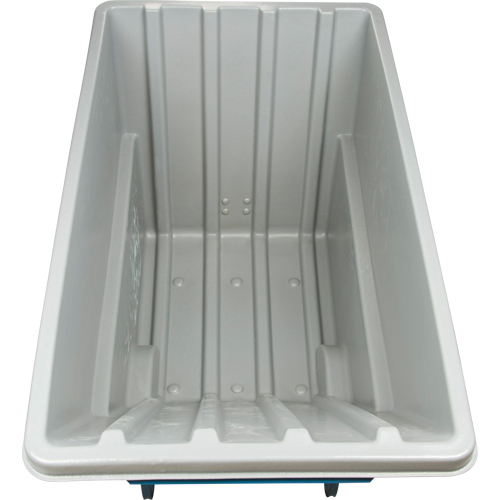 Chariot basculeur en acier, Poly&eacute;thyl&egrave;ne, 1,1 vg³, Capacit&eacute; de charge de 1250 lb Nia-Chem Ltd.