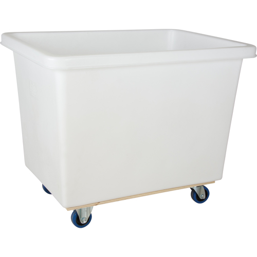 Chariot-caisse en &agrave; parois effil&eacute;es, Poly&eacute;thyl&egrave;ne blanc, 43" lo x 30" la x 34" h, Volume 16 pi³, Capacit&eacute; 600 lb Nia-Chem Ltd.