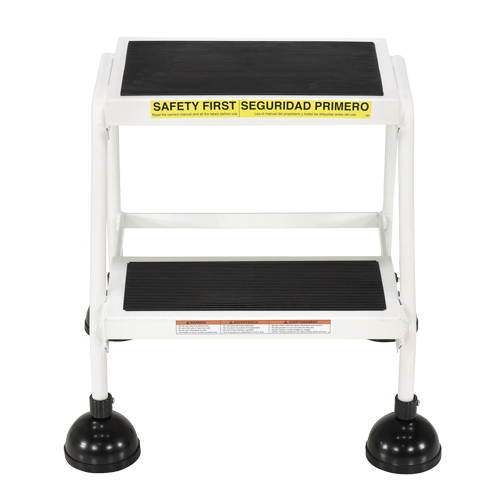 &eacute;chelles Stop-Step, 2 marches, Largeur de la marche 16", Hauteur de la plateforme 18-9/16", Acier Nia-Chem Ltd.
