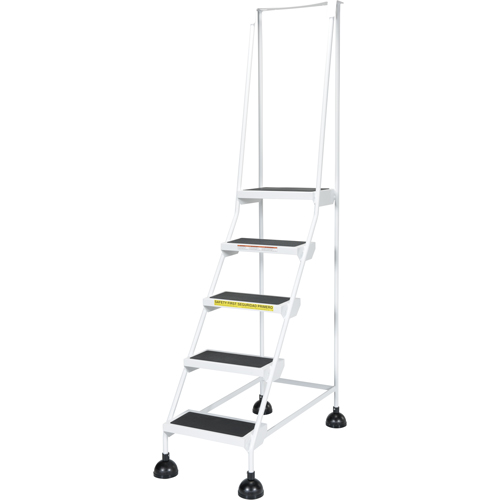 Light-Duty Stop-Step Ladders, 5 Steps, 16" Step Width, 47-11/16" Platform Height, Steel Nia-Chem Ltd.