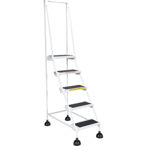 Light-Duty Stop-Step Ladders, 5 Steps, 16" Step Width, 47-11/16" Platform Height, Steel Nia-Chem Ltd.