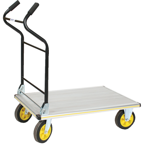Folding Ergo-Handle Platform Truck, Aluminum, 660 lbs., 35-1/2" L x 24" W, 41" High Nia-Chem Ltd.