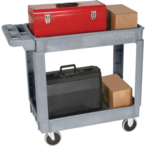 Chariot utilitaire de luxe, 2 tiers, 25" x 35-1/2" x 43,5"/43-1/2", Capacit&eacute; 550 lb Nia-Chem Ltd.