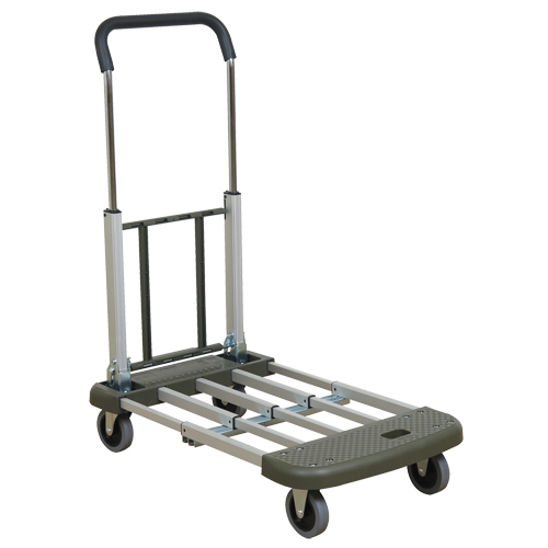 Telefolding Platform Truck, Aluminum, 330 lbs., 29-1/2" L x 17-1/2" W, 36-1/2" High Nia-Chem Ltd.