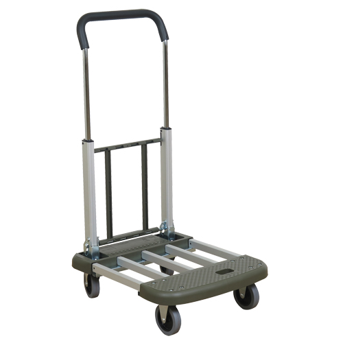 Telefolding Platform Truck, Aluminum, 330 lbs., 29-1/2" L x 17-1/2" W, 36-1/2" High Nia-Chem Ltd.