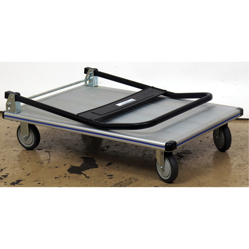 Chariot &agrave; plateforme avec poign&eacute;e pliante, Aluminium, 350 lb, 29" lo x 18-1/2" la, Hauteur 34-1/2" Nia-Chem Ltd.