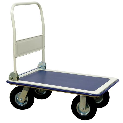 Folding Handle Platform Truck, Steel, 660 lbs., 35" L x 23" W, 43.5" High Nia-Chem Ltd.