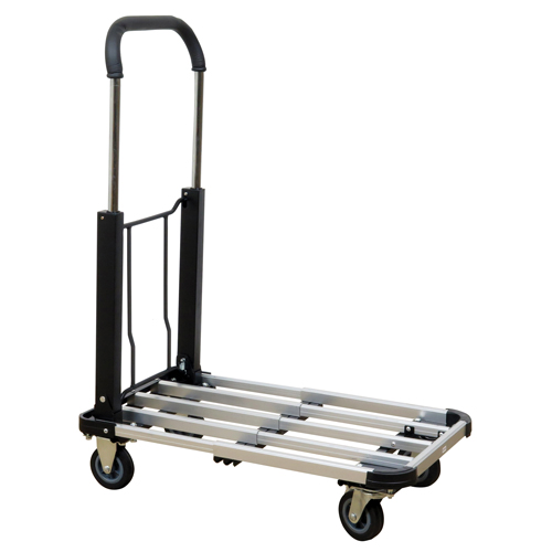 Folding Handle Platform Truck, Aluminum, 300 lbs., 28" L x 16" W, 37.75" High Nia-Chem Ltd.