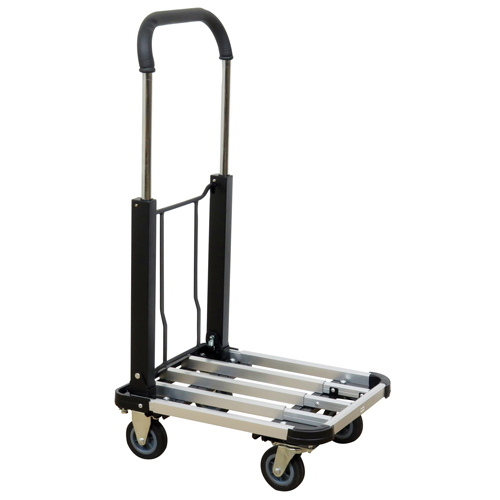 Folding Handle Platform Truck, Aluminum, 300 lbs., 28" L x 16" W, 37.75" High Nia-Chem Ltd.