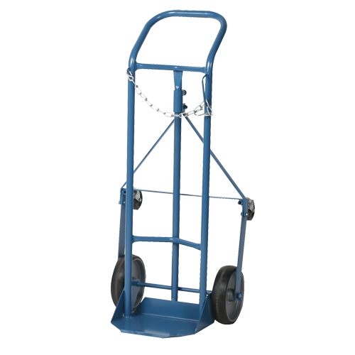 Chariot professionnel CC-1 pour bouteille de gaz, Roues Caoutchouc moul&eacute;, Base de 9" la x 7-1/4" lo, 250 lb Nia-Chem Ltd.