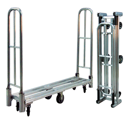 Aluminum U-Boat Folding Utility Cart, 16" W x 60" L, 1500 lbs. Cap., Polyurethane Wheels Nia-Chem Ltd.