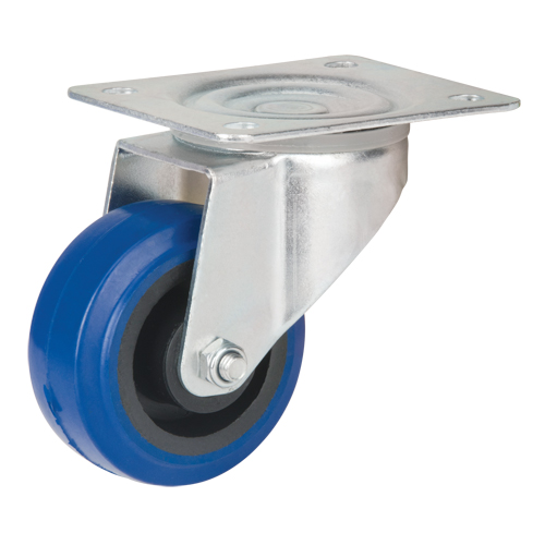 Roulette bleue, Pivotant, 3" (76 mm), Caoutchouc, 285 lb (129 kg) Nia-Chem Ltd.