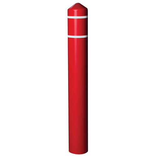 Enveloppe lisse pour butoir avec bandes r&eacute;fl&eacute;chissantes, 8" dia. x 56" l, Rouge Nia-Chem Ltd.