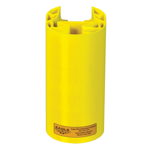 Butoir en poly pour rayonnage, 5" la x 6" lo x 8" h, Jaune Nia-Chem Ltd.