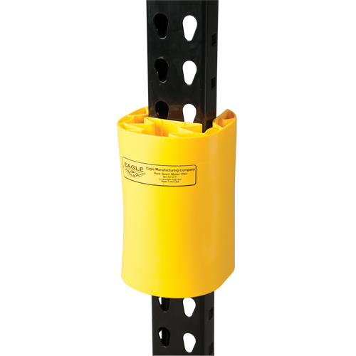 Butoir en poly pour rayonnage, 5" la x 6" lo x 8" h, Jaune Nia-Chem Ltd.