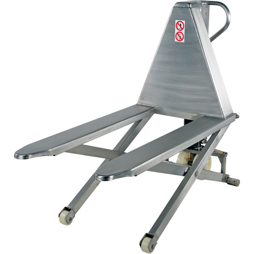 Table &eacute;l&eacute;vatrice de palettes, 45" lo x 26-3/4" la, Acier inoxydable, Capacit&eacute; de 2000 lb Nia-Chem Ltd.