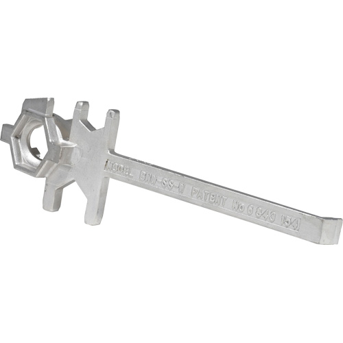 Cl&eacute; pour baril, Ouverture de 3/4"/2", Poign&eacute;e 9-1/2", Acier inoxydable Nia-Chem Ltd.