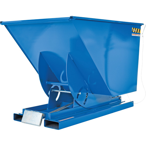Self-Dumping Hopper, Steel, 1 cu.yd., Blue Nia-Chem Ltd.