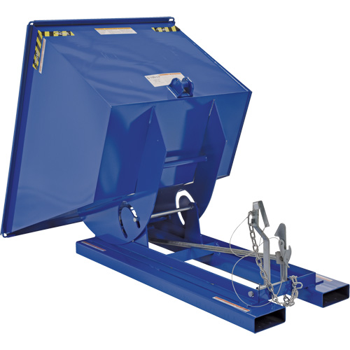 Self-Dumping Hopper, Steel, 1 cu.yd., Blue Nia-Chem Ltd.