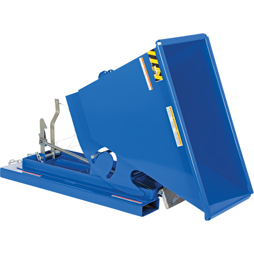 Self-Dumping Hopper, Steel, 1/3 cu.yd., Blue Nia-Chem Ltd.