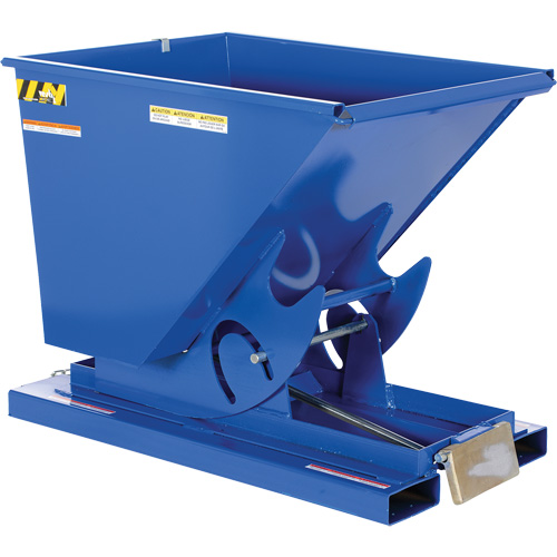 Self-Dumping Hopper, Steel, 1/2 cu.yd., Blue Nia-Chem Ltd.