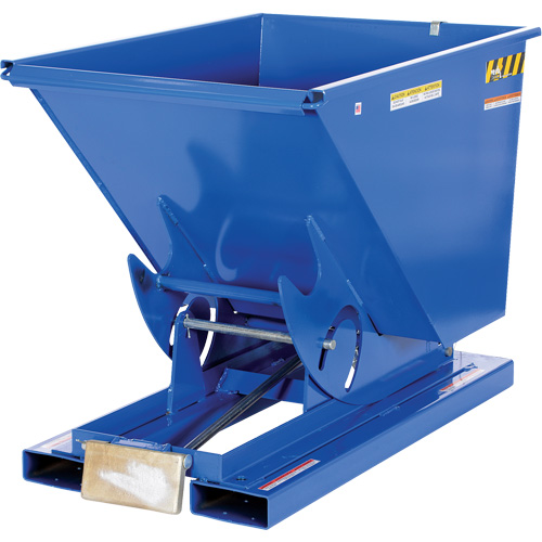 Self-Dumping Hopper, Steel, 1/2 cu.yd., Blue Nia-Chem Ltd.