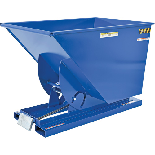 Self-Dumping Hopper, Steel, 1 cu.yd., Blue Nia-Chem Ltd.