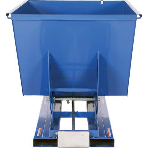 Self-Dumping Hopper, Steel, 1-1/2 cu.yd., Blue Nia-Chem Ltd.