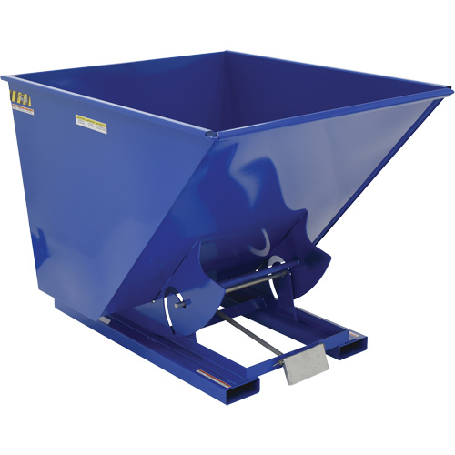 Self-Dumping Hopper, Steel, 2 cu.yd., Blue Nia-Chem Ltd.